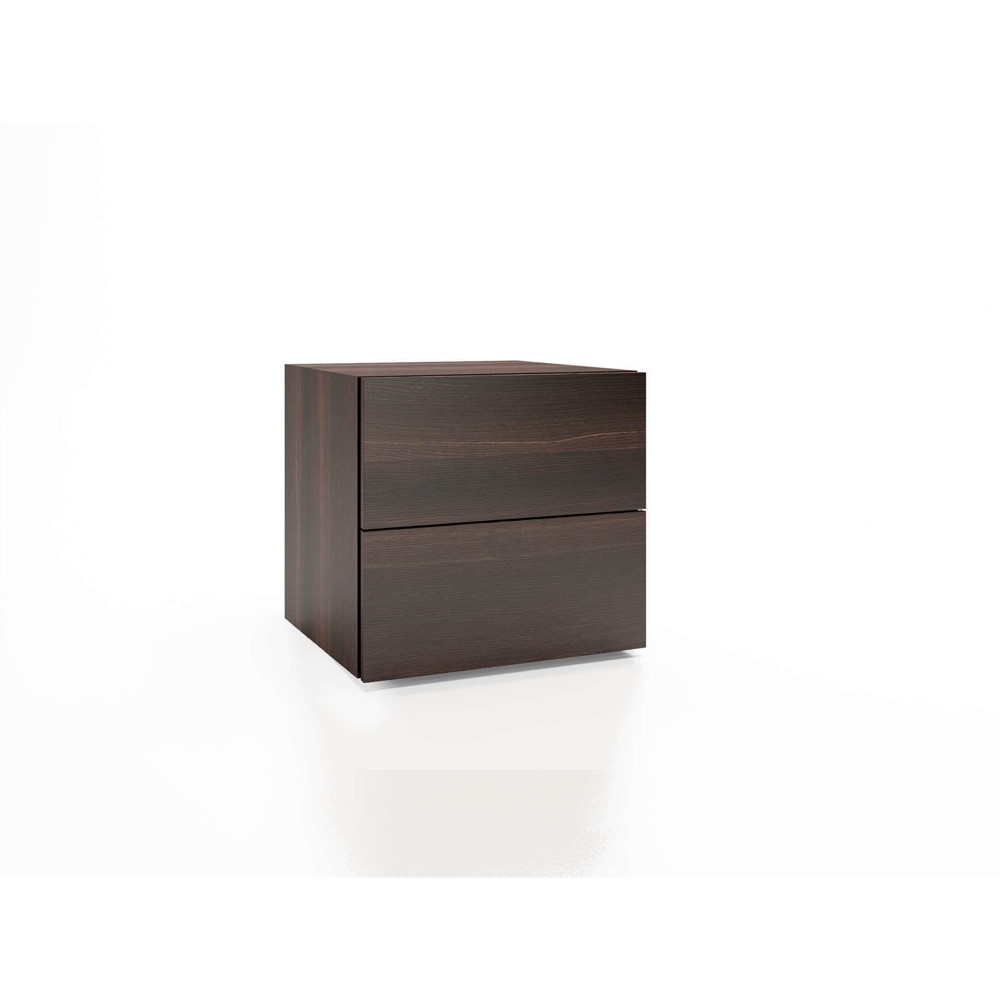 people 2 drawer nightstand - 60 burnt oak
