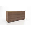 people 3 drawer single dresser - walnut