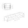 Diagram - All In Sofa - 3 Seater