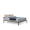 Fushimi Upholstered Bed - Burnt oak / Supersuede 86