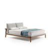 Fushimi Upholstered Bed - Walnut / Taigal 01