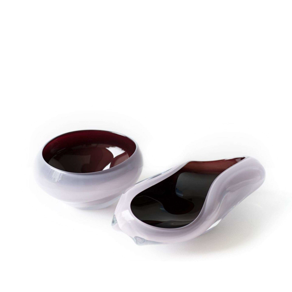 Pink High Bowl and Long Bowl