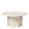 Epic Coffee Table - Round 80 - White Travertine