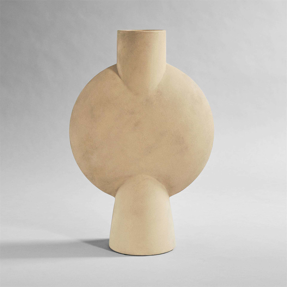 Sphere Vase Bubl Hexa - Sand