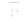 Diagram - Coupé Table Lamp Black