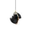 Multi-Lite Pendant Brass Base - black 4 off