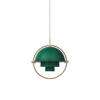 Multi-Lite Pendant Brass Base - mossgreen 1 off