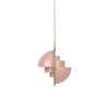 Multi-Lite Pendant Brass Base - rosedust 2 off