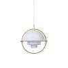 Multi-Lite Pendant Brass Base - white 1 off