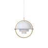 Multi-Lite Pendant Brass Base - white 1 on