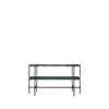 TS Console 120 - 2 Racks - 120 black base - green guatemala marble