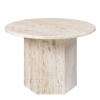 Epic Coffee Table - Round 60 - White Travertine