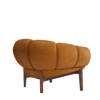 Croissant Lounge Chair with Leather