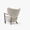 Wulff Lounge Chair - Walnut - Sheepskin Moonlight