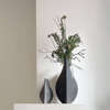 Origami Vase Small Dark Grey