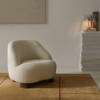 Margas LC1 Lounge Chair Wood Feet
