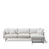 Calmo Sofa 80 3-Seater Chaise Metal Base