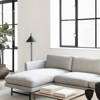 Calmo Sofa 80 3-Seater Chaise Metal Base