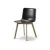Pato Dining Chair Wood Base Polypropylene Shell