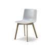 Pato Dining Chair Wood Base Polypropylene Shell