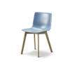 Pato Dining Chair Wood Base Polypropylene Shell