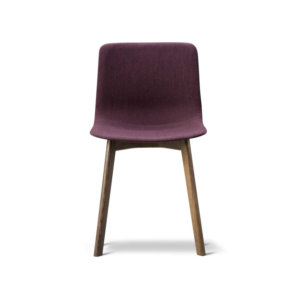 Pato Dining Chair Wood Base Fully Upholstered
