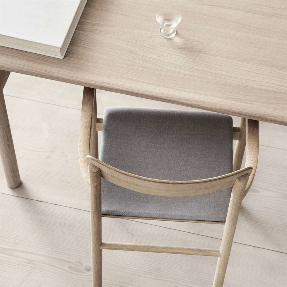 Post Armchair Seat Upholstered