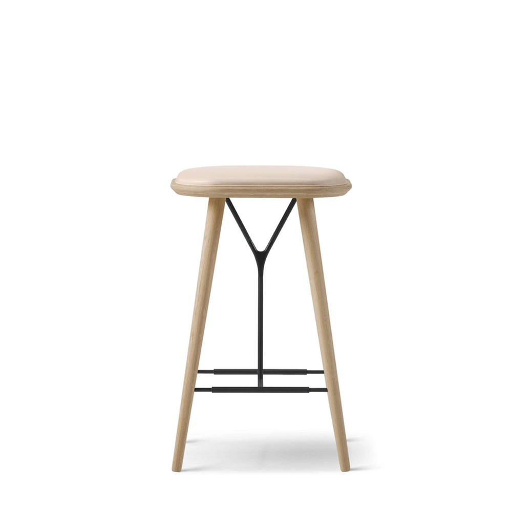 Spine Bar Counter Stool Wood Base