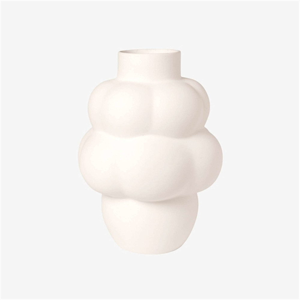 Balloon Ceramic Vase - Shape 04 Raw White
