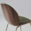 Beetle Veneer Shell Dining Chair - Upholstered Conic Base