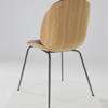 Beetle Veneer Shell Dining Chair - Upholstered Conic Base