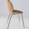 Beetle Veneer Shell Dining Chair - Upholstered Conic Base