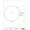 Fragoso Round Mirror- Diagram