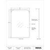 Jackline Rectangular Mirror- Diagram
