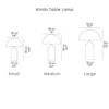 Diagram - Atollo Metal Table Lamp