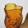 HEIN STUDIO Ostrea Rock Glass Vase Amber