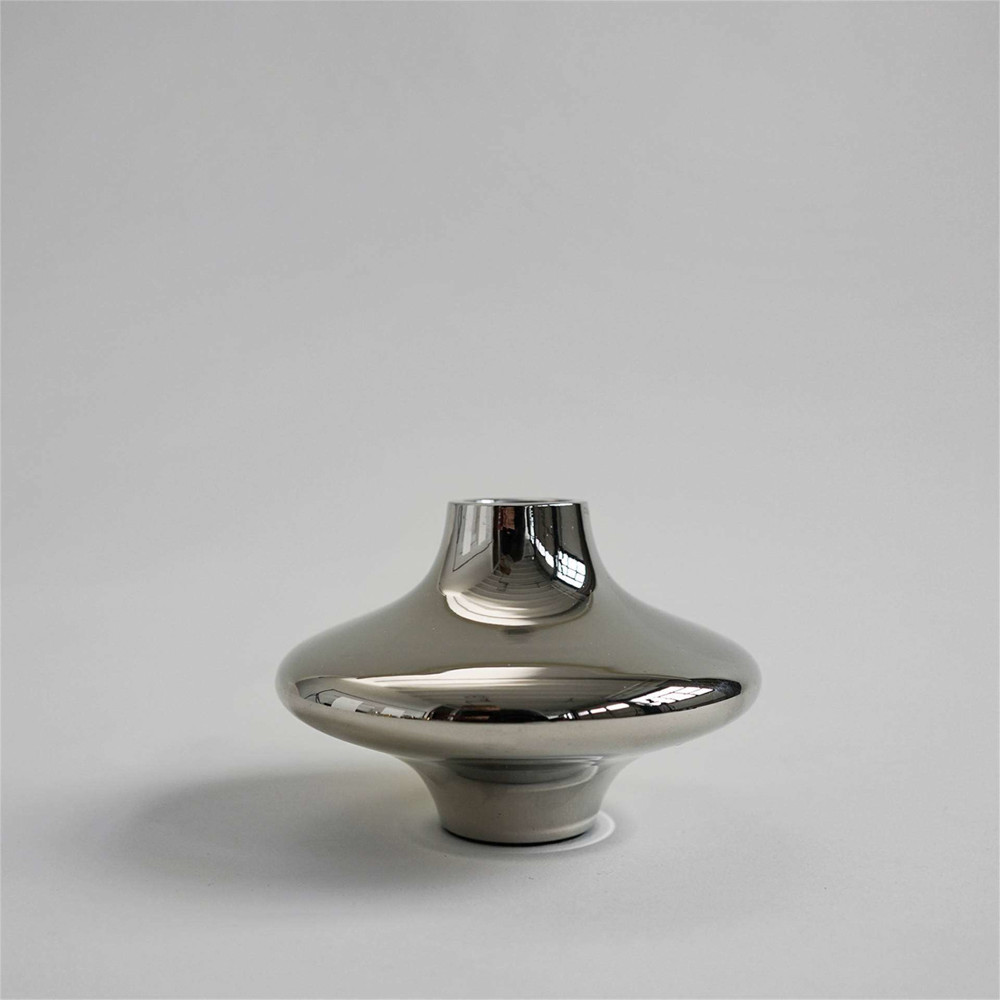 HEIN STUDIO Doublet Candleholder Small Silver