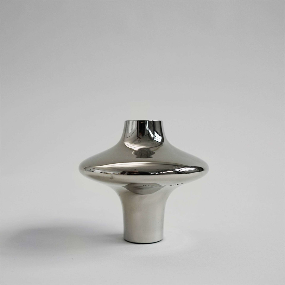 HEIN STUDIO Doublet Candleholder Large Silver
