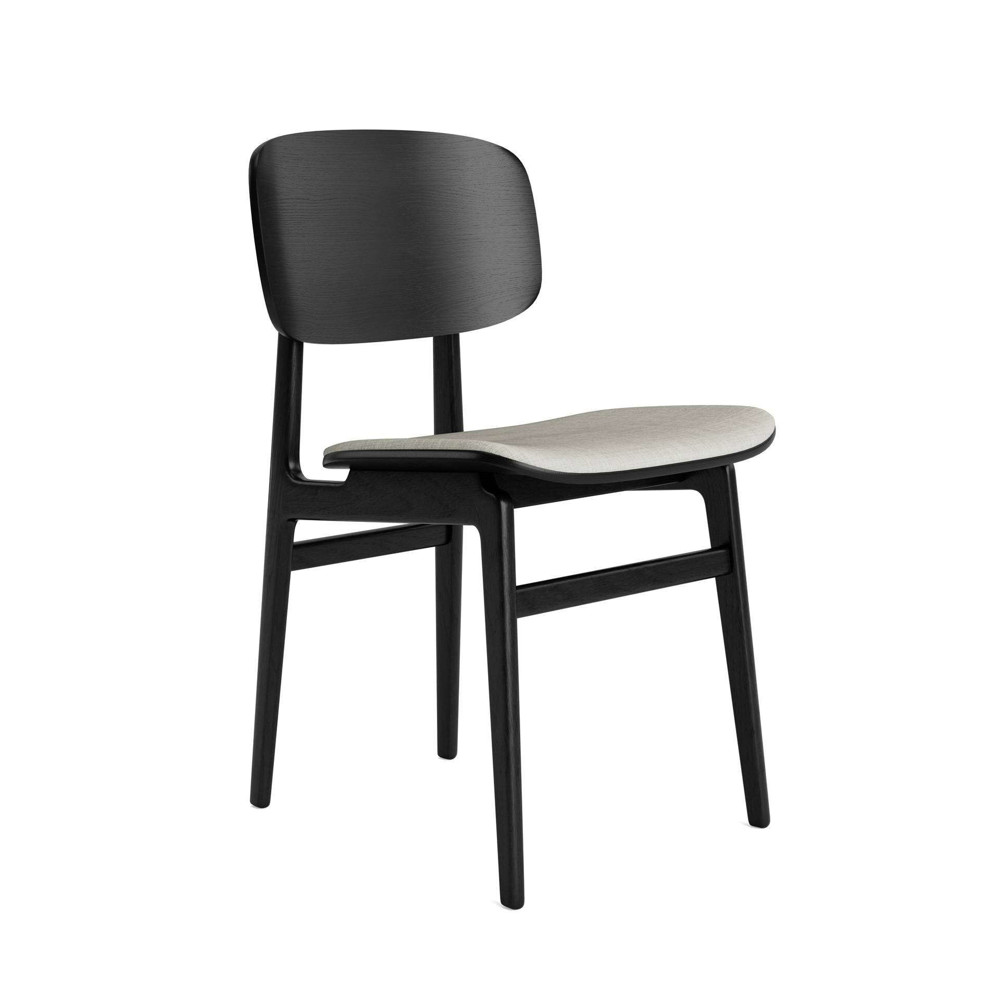 NY11 Dining Chair - Black Oak - Seat Upholstered - Canvas 114