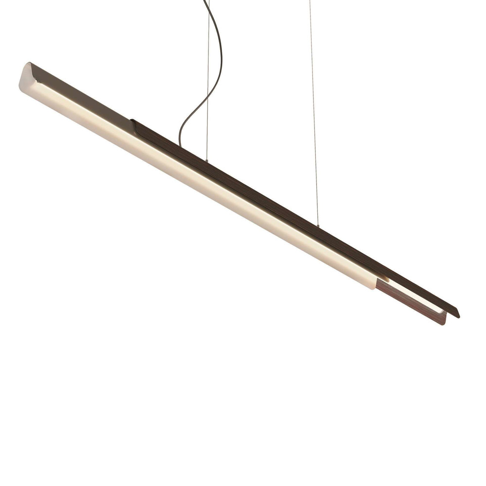 Dala Linear - Dark Grey - Wood Finish