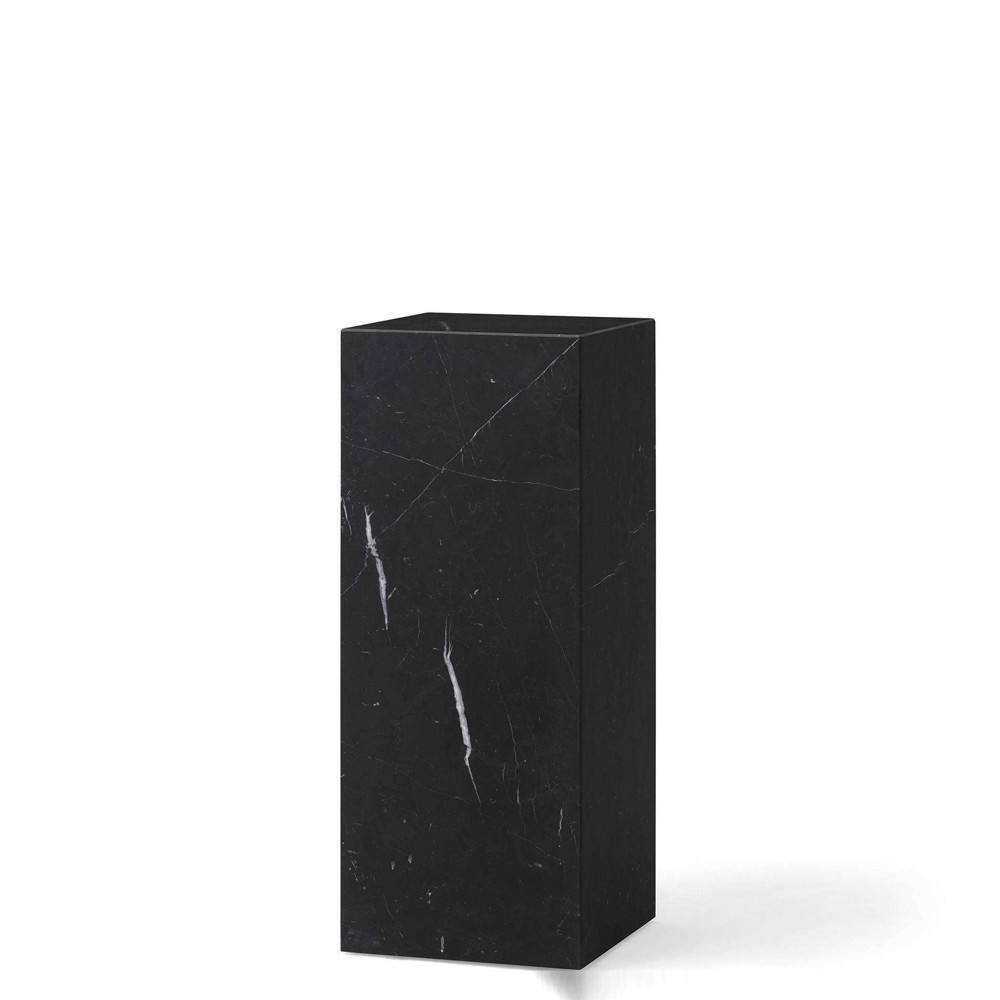 Plinth Pedestal - Marble Nero Marquina