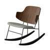 The Penguin Rocking Chair - walnut solid black ash rocker re-wool 218