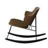 The Penguin Rocking Chair - walnut solid black ash rocker re-wool 448