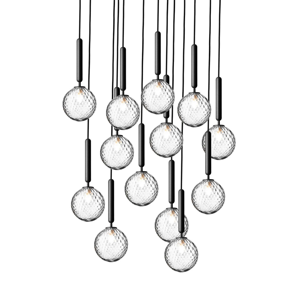 Miira 13 Pendant Optic Clear Small - Rock Grey