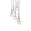 Miira 6 Pendant Optic clear brass optic clear on