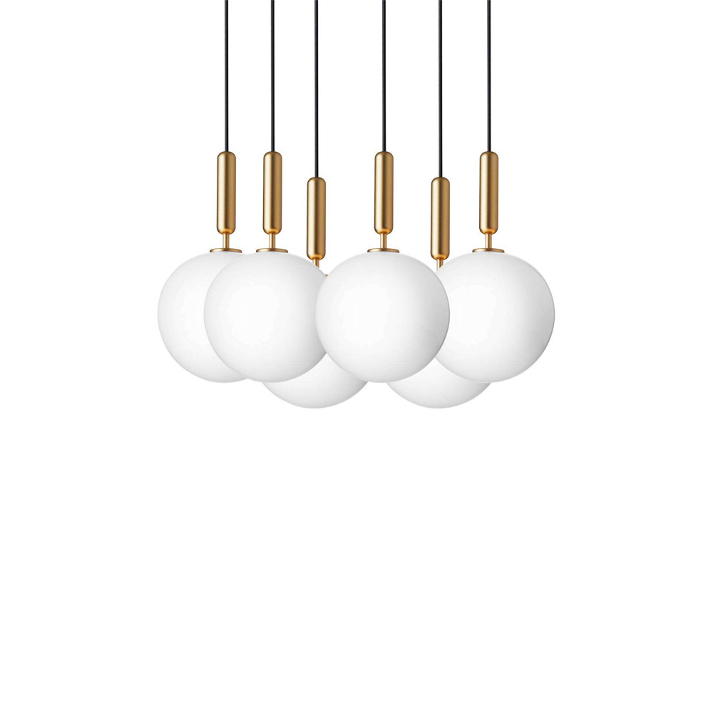 Miira 6 Pendant Opal large brass opal off