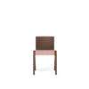 Ready Dining Chair Seat Upholstered - Canvas 356 red stained oak