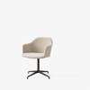 Rely Dining Armchair Fully Upholstered with Seat Cushion-HW42HW47_bronzed karakorum_003_ & _karakorum_001