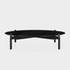 Notch Coffee Table round extra large black ø130