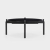 Notch Coffee Table round medium black ø90